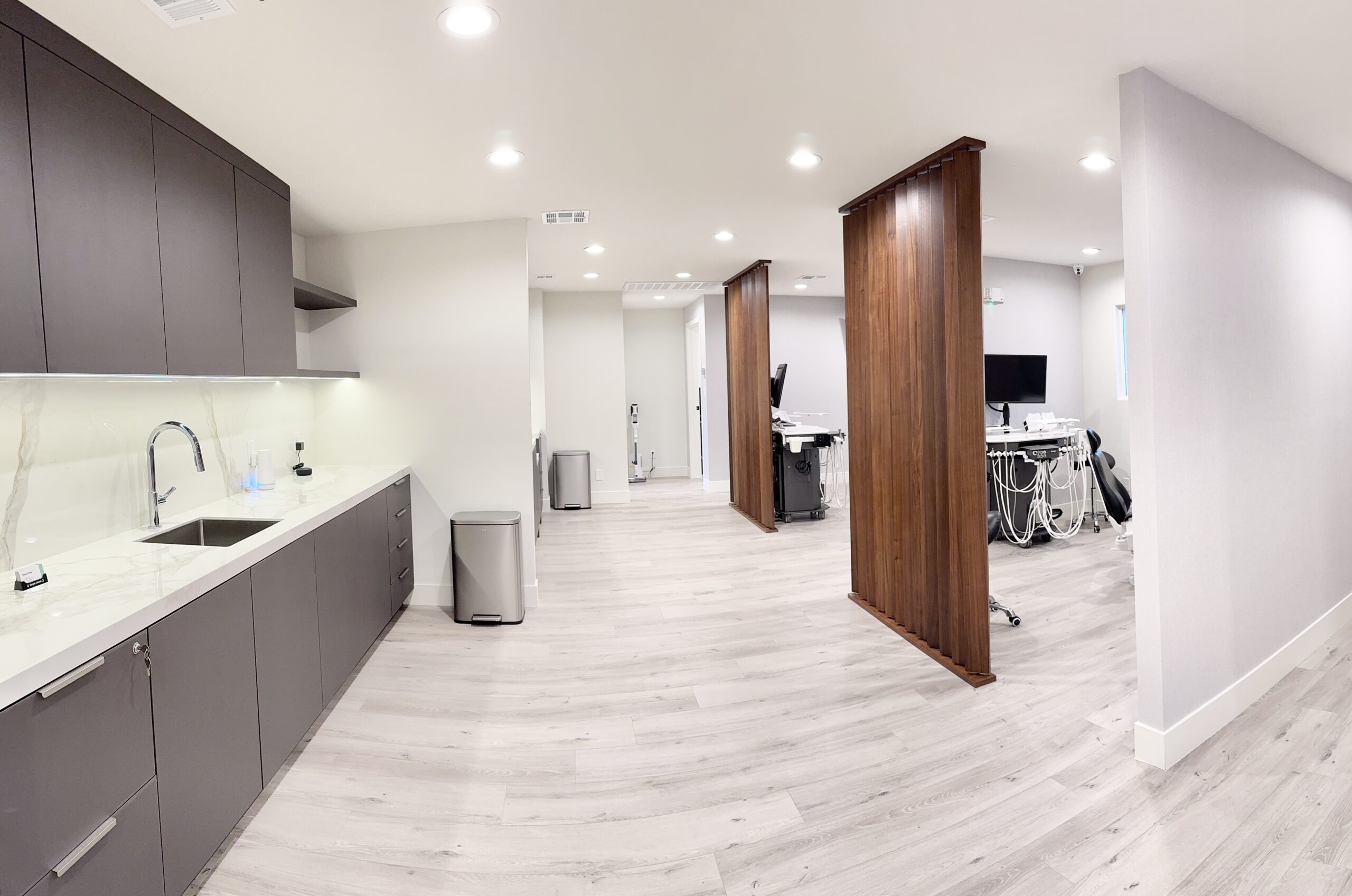 Simple Dental office hallway